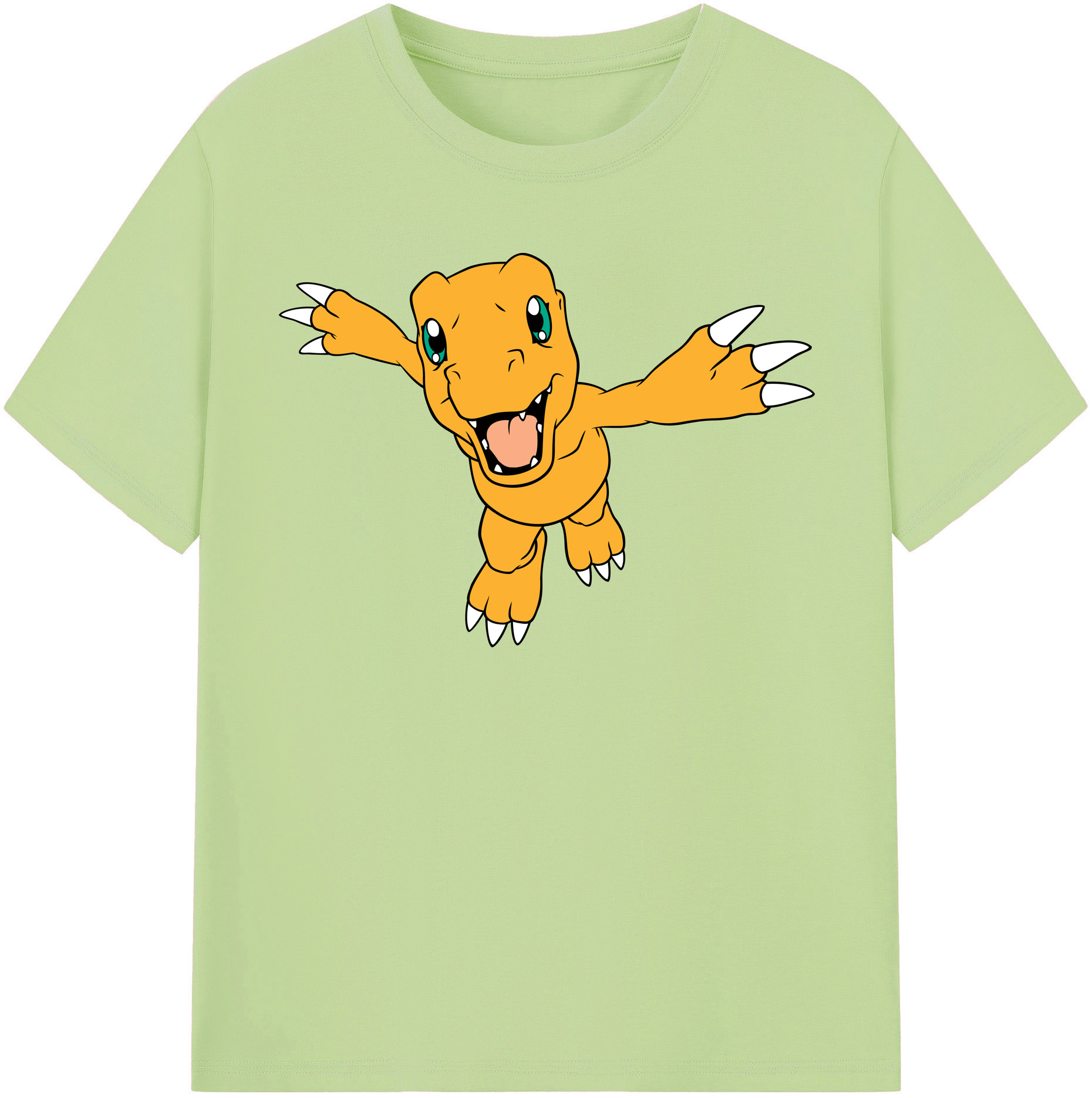 （画像用） Digimon デジタルモンスター/デジモン 綿100％半袖Tシャツ（フロントプリント）